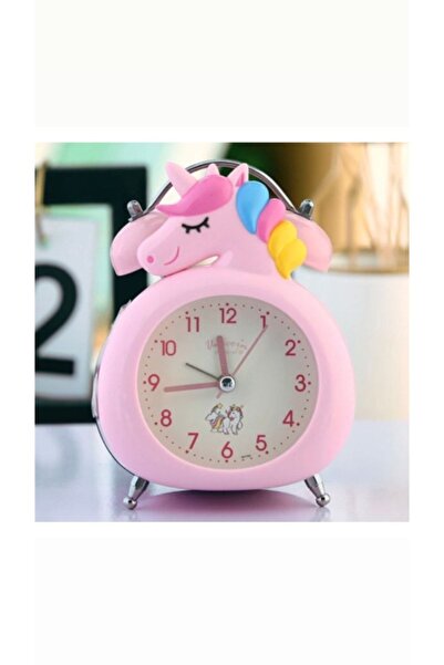 Piraye Hediyelik Eşya Dekoratif Unicorn Tasarım Alarmlı Masa Üstü Çalar Saat
