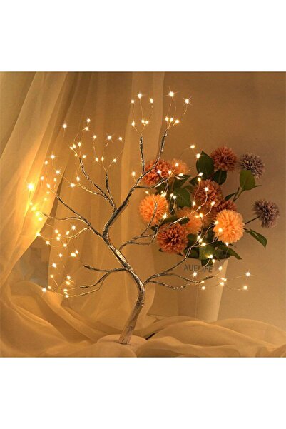 hediyesahibi Dekoratif Ağaç Tasarımlı Peri Lamba