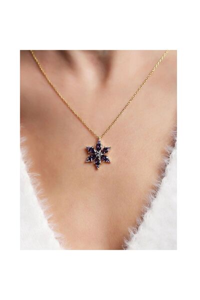 hediyesahibi Yeşil-geyikli Orta Boy Işıklı Müzikli Kar Küresi Ve Lotus Çiçeği Kolye