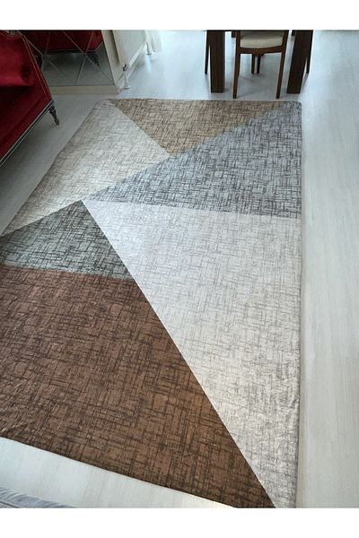 Madame Clean Home Нов кафяв еластичен кадифен калъф за килим Pyramid