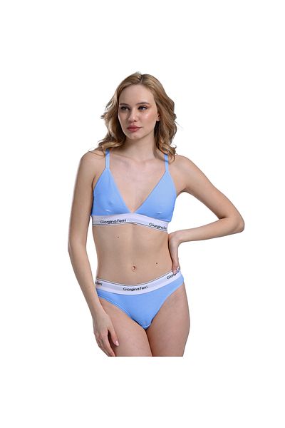 GIORGINA FERRI Cutie de 2 pentru uz zilnic - Triunghi Bralet Isabelle cu banda elastica