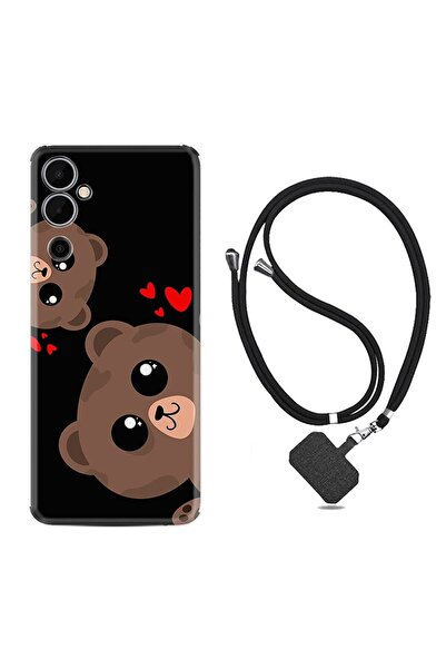 TECNO Pova 4 Pro Kılıf Ipli Boyun Askılı Desenli Silikon Love Animals 1780