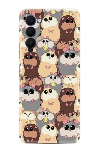 TECNO Camon 18 Premier Kılıf Silikon Desen Özel Seri Sevimli Hayvanlar 1730