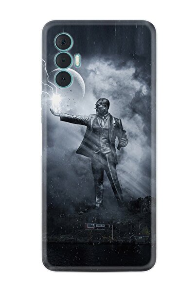 TECNO Spark 8 Pro Kılıf Silikon Desen Özel Seri Atatürk 6 1796