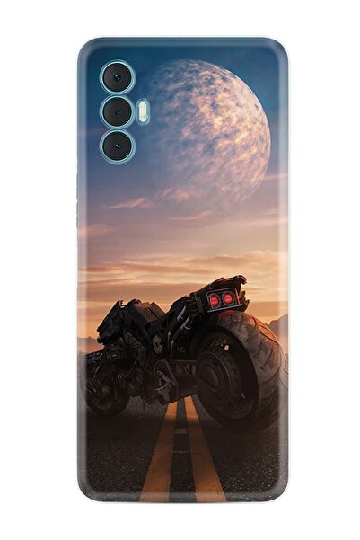 TECNO Spark 8 Pro Kılıf Silikon Desen Özel Seri Motor 1621