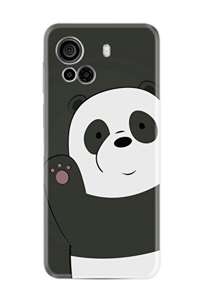 Kılıfland Casper Via F30 Plus Kılıf Silikon Desen Özel Seri Hello Panda 1709