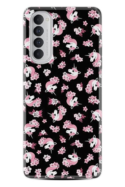 Kılıfland Oppo Reno 4 Pro Kılıf Resimli Desenli Baskılı Silikon Kılıf Unicorn...