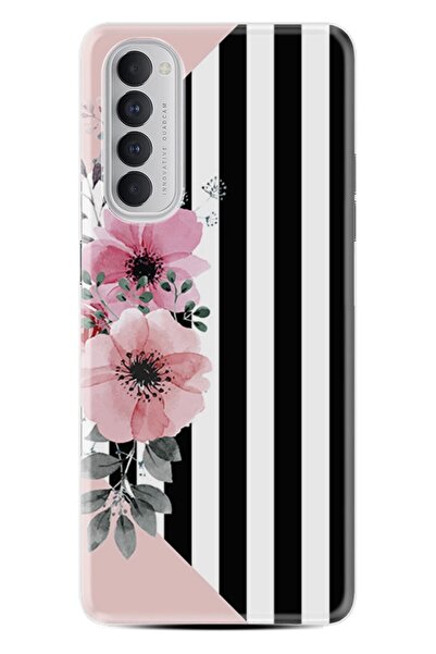 Kılıfland Oppo Reno 4 Pro Kılıf Resimli Desenli Baskılı Silikon Kılıf Flowers...