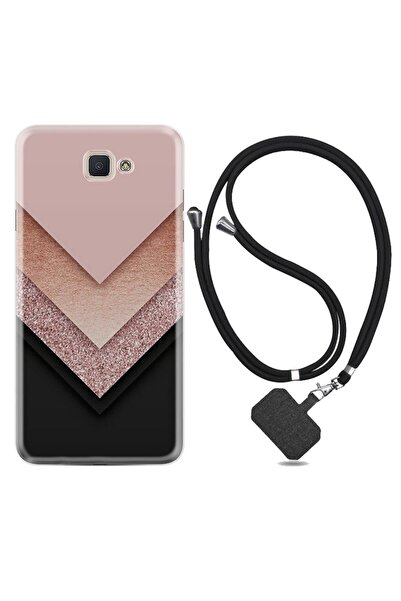 Kılıfland Samsung Galaxy J7 Prime 2 Kılıf Desenli Silikon Ipli Boyun Askılıgr...