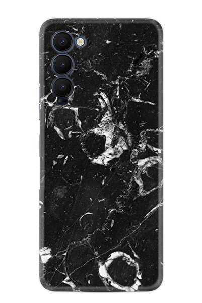 TECNO Camon 18 Kılıf Resimli Desenli Baskılı Silikon Kılıf Black Hole Marble ...