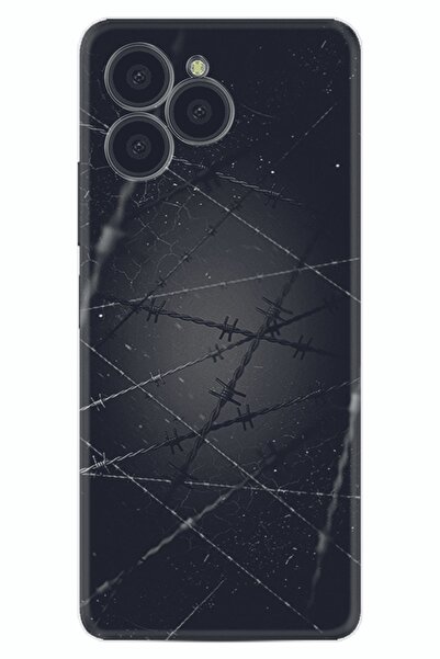 omix X7 Kılıf Silikon Desen Özel Seri Dikenli Tel 1779