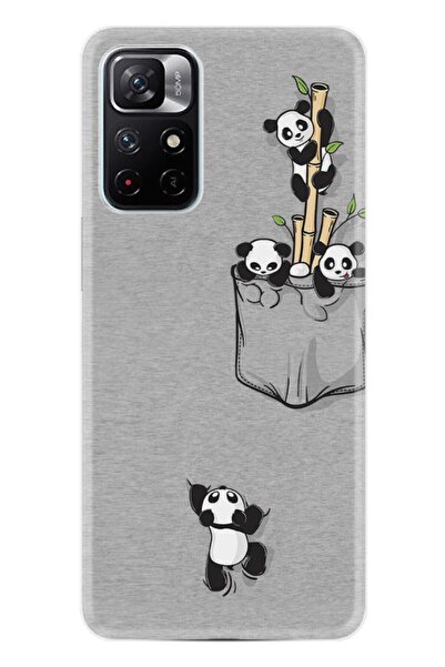 Kılıfland Xiaomi Redmi Note 11 Pro Kılıf Silikon Desen Özel Seri Pandalar 1798