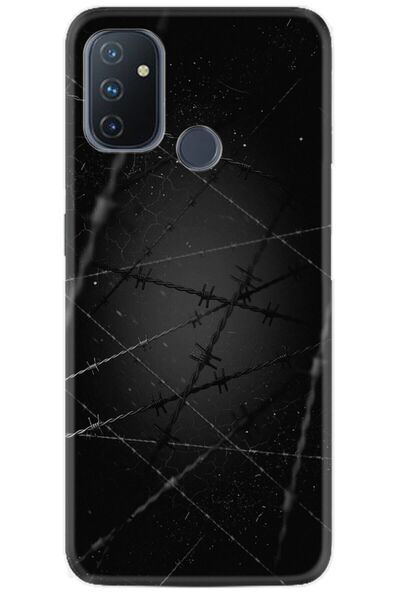 Oneplus Nord N10 Kılıf Silikon Desen Özel Seri Dikenli Tel 1779