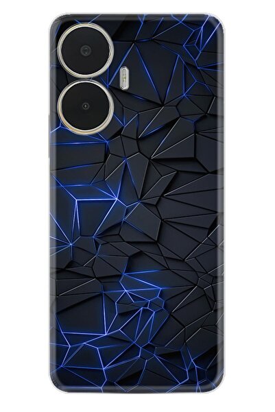 realme C55 Uyumlu Kılıf Resimli Desenli Silikon Platinium Series Karmaşık 1874