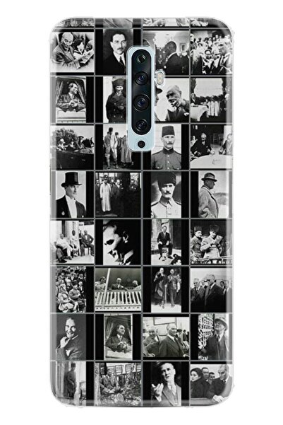 Kılıfland Oppo Reno 2z Kılıf Resimlim Desenli Baskılı Silikon Kılıf Atatürk K...