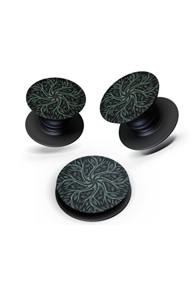 Kılıfland Desenli Pop Socket Sarmaşık Telefon Parmak Tutucu Popsocket Stand