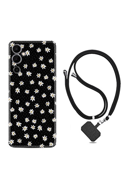 TECNO Pova 4 Kılıf Ipli Boyun Askılı Desenli Silikon Papatyalar 1866