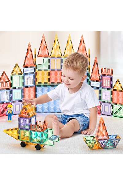 OGGİA Starshine 100 Parçalı Premium Manyetik Oyuncak-blok (RENKLİ BLOKLAR SET...