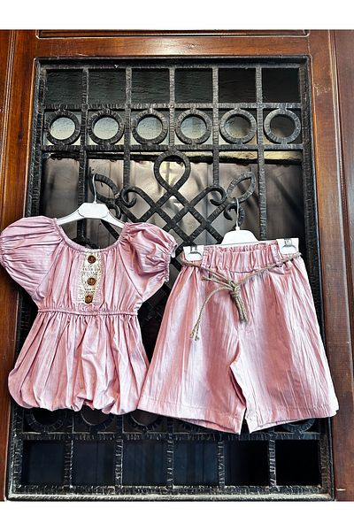 Terry Girl's Shorts Set