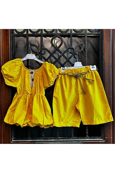 Terry Girl's Shorts Set