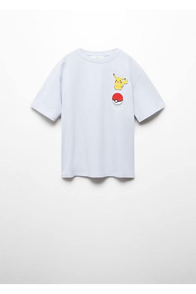 MANGO Kids Tricou Albastru Pentru Copii