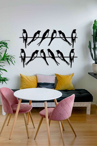 ABCPANO Metal Kuş Duvar Dekoru Dekoratif Ev Tablosu Modern Duvar Mutfak Kuşla...