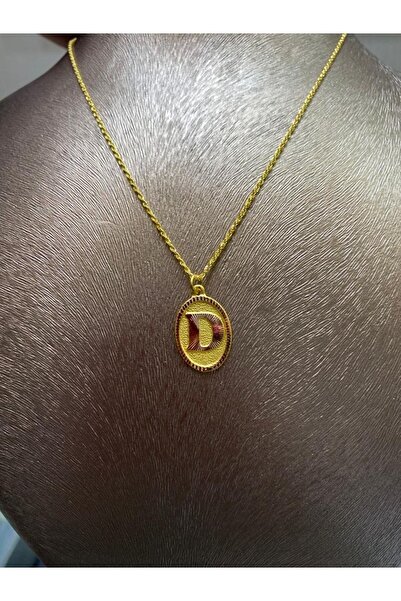 RUHBAŞ PIRLANTA 14 AYAR ALTIN D HARFLİ HALAT ZİNCİR KOLYE