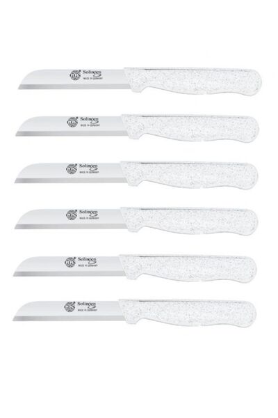 Solingen Simli Meyve Bıçağı 6'lı Beyaz