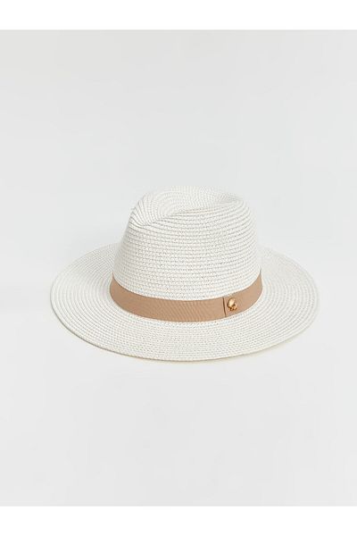 LC Waikiki Γυναικείο ψάθινο καπέλο Fedora LCW