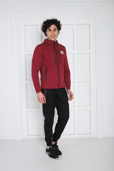 NEED LİFE Men's Hooded Slim Fit Cotton Tracksuit Set - Elastic Leg