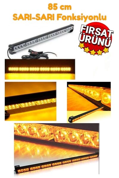 Redno Tepe Lambası Fonksiyonlu 85 cm Sarı - Sarı Modlu