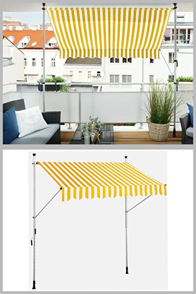 Magnotto Balkon Teras Tente Çadır Gölgelik Teleskopik Açılır Kapanır Tente Bahçe Kafe Restoran Lokanta Tente