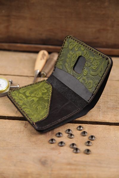 New Coast Leather 1900's Ανδρικό πορτοφόλι ρετρό - Γνήσιο δέρμα Χειροποίητο