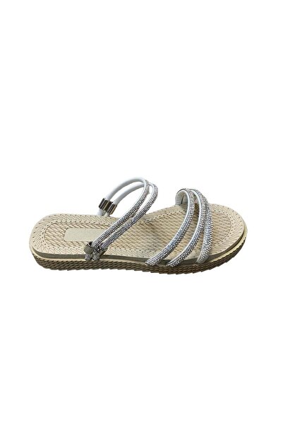 güven kundura Sa kamenim detaljima Ženske papuče - Ravan đon