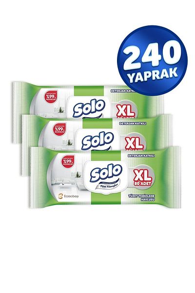 Solo XL 240 Sheets - All Surfaces Wet Cleaning Towel
