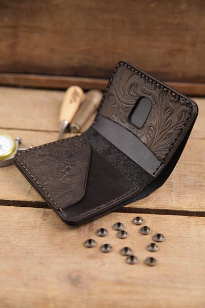 New Coast Leather 1900's Ανδρικό πορτοφόλι ρετρό - Γνήσιο δέρμα Χειροποίητο
