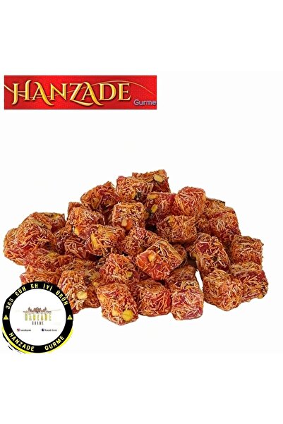 HANZADE GURME Çifte Kavrulmuş Narlı Duble Fıstıklı Kadayıflı Afyon Lokum 1000 gr