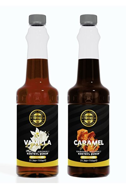 By Tüfekçi Karamel ve Vanilya Aromalı Şuruplar 750 ml