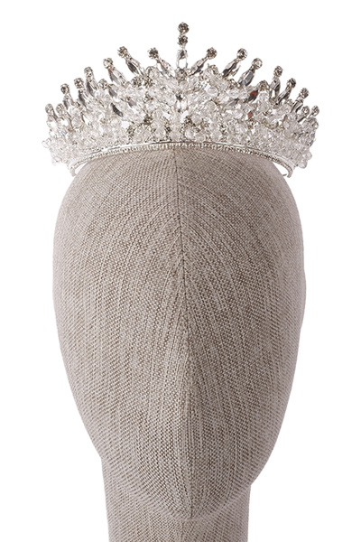 Limelia Argint cu pietre de cristal - Decorat cu margele pentru nunta de mire...