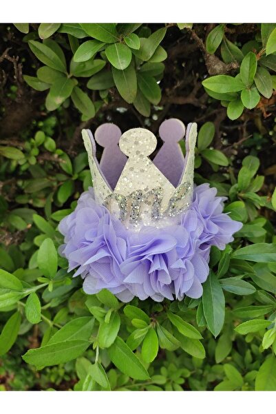 damlakids 1 Year Birthday Crown Lilac-white