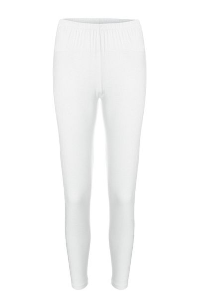 TOLIN Γυναικείο καλσόν White Rib 100% Cotton - Ribbed, Long 721