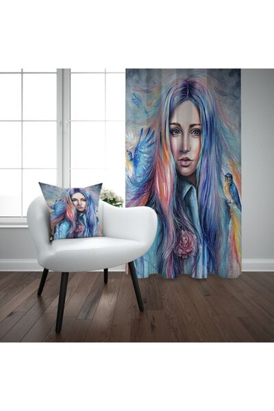 EVSEHOMES Кольоровий жіночий однокрилий фон