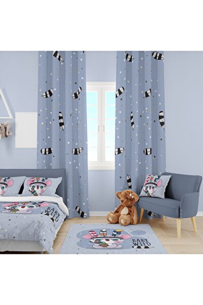 EVSEHOMES СИМПАТИЧНИЙ НАБІР ДЛЯ ДИТЯЧОЇ КІМНАТИ (ШТОРИ, ПОКРІВЛЯ ДЛЯ ЛІЖКА ТА...