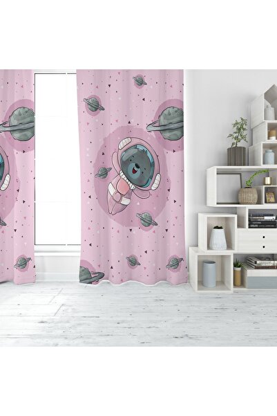 EVSEHOMES ASTRONAUT BEAR IMprimare digitală PERDEAUĂ DE FOIȚĂ CU O ARIPI