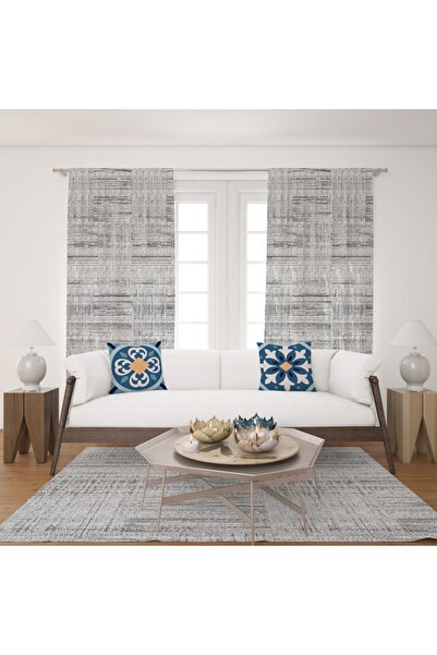 EVSEHOMES Living Room Background Curtain (With Throw Pillow Gift)