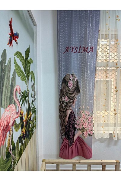 EVSEHOMES Demet Tutan Kız Dijital Baskı Fon Perde