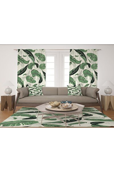 EVSEHOMES Salon Fundal Cortina Frunze