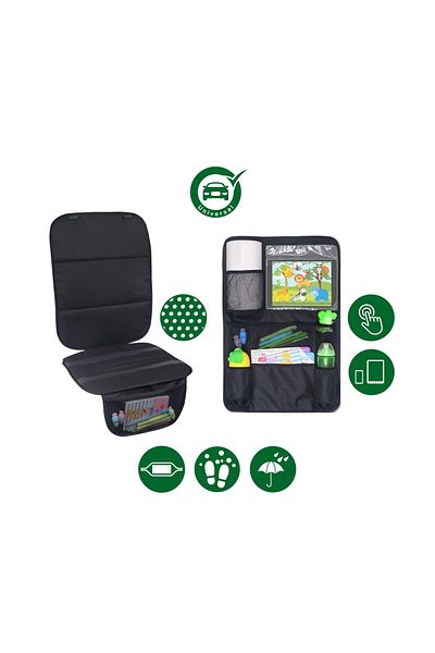Been Car Seat Protector + Organizer Set with Tablet and Phone Holder