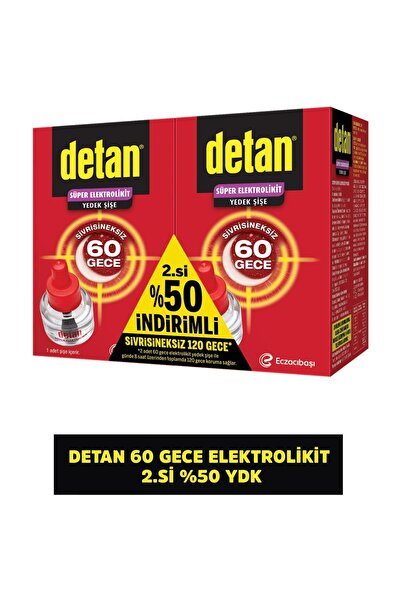 Detan 120 Gece Elektrolikit 2.si  %50 Yedek