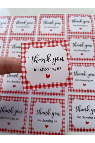 eylülün etiket fabrikası Vă mulțumim că ați ales noi - Fond Pöti Square 5 Cm....